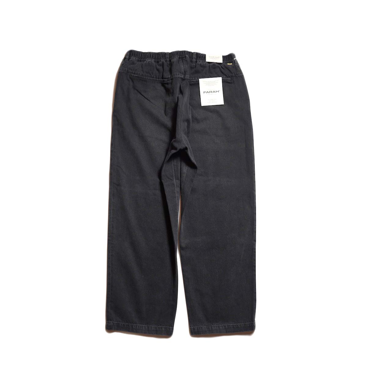 FARAH / Easy Wide Tapered Slacks (Black Vintage)