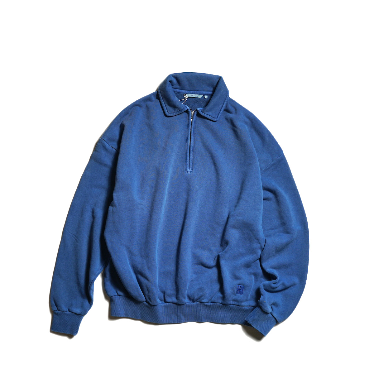 FARAH / Vintage Half Zip Sweatshirt (Faded Blue)