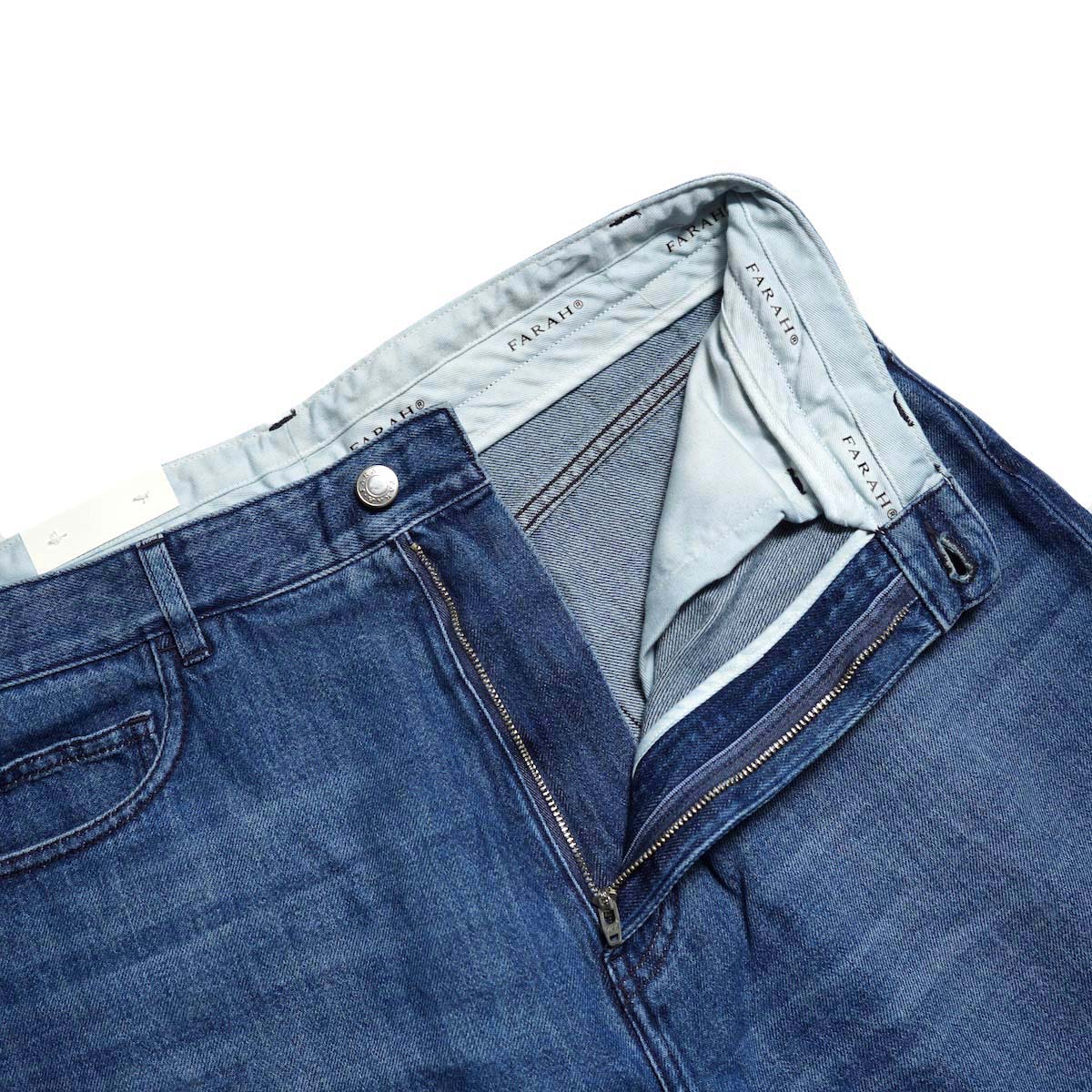 FARAH / BAGGY SHORTS (Blue Vintage) フロントファスナー