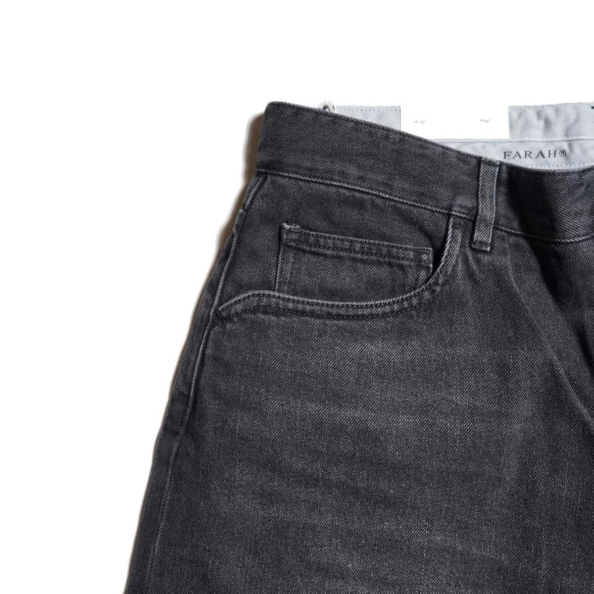 FARAH / BAGGY SHORTS (Black Vintage) ポケット