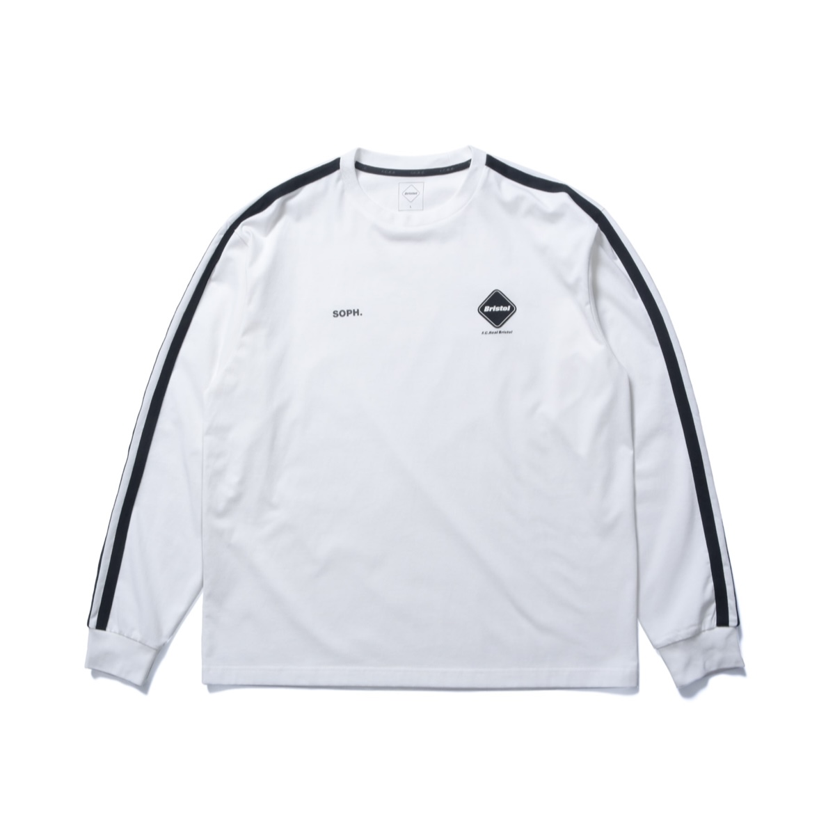 F.C.Real Bristol / LINE TEAM L/S BAGGY TEE (White)