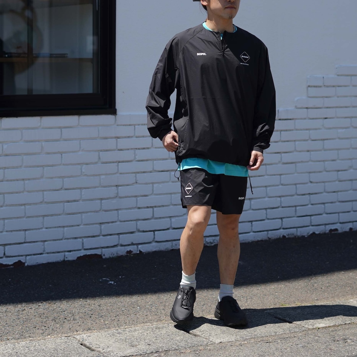 F.C.Real Bristol / LIGHT WEIGHT BREATHABLE PACKABLE PISTE (Black)