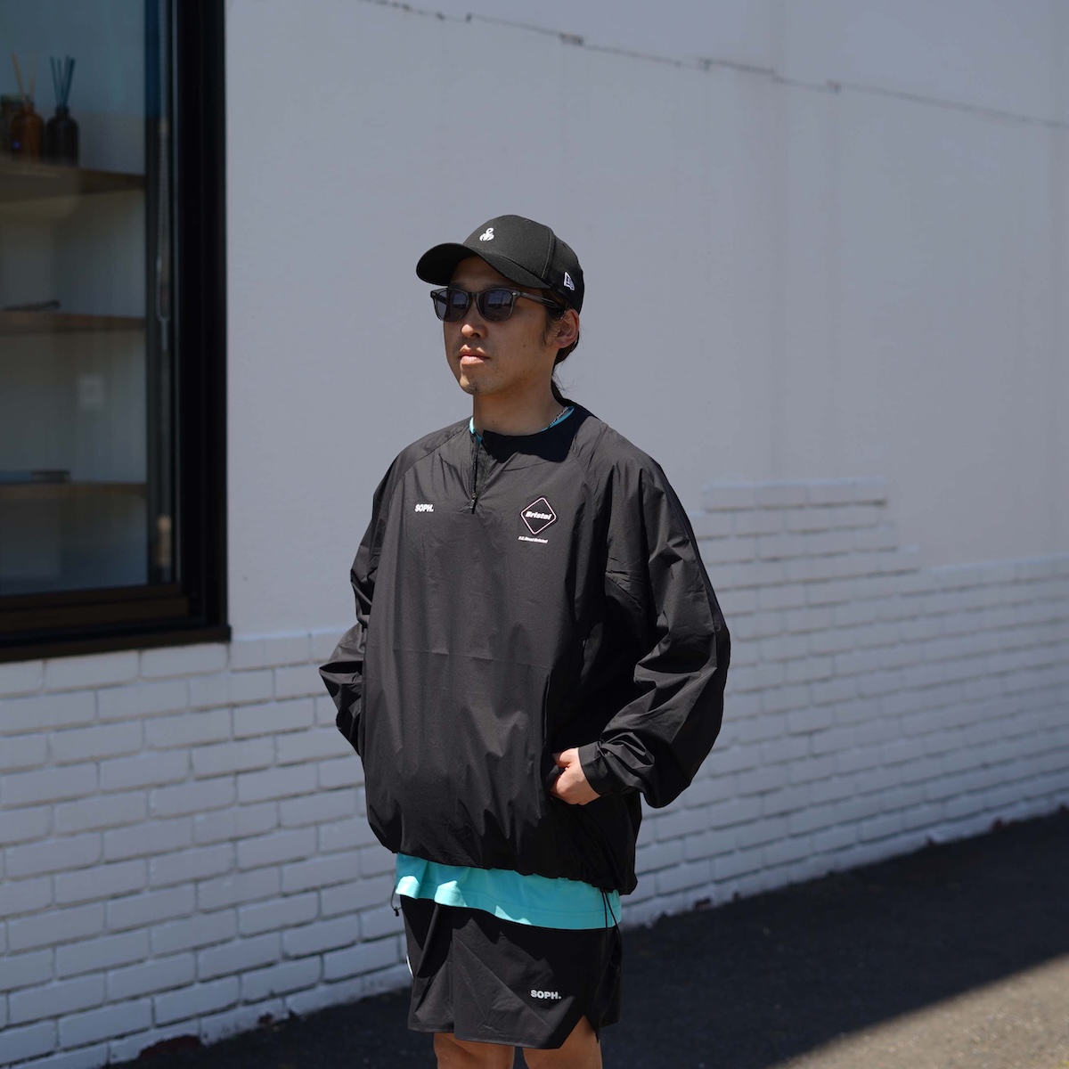 F.C.Real Bristol / LIGHT WEIGHT BREATHABLE PACKABLE PISTE (Black)