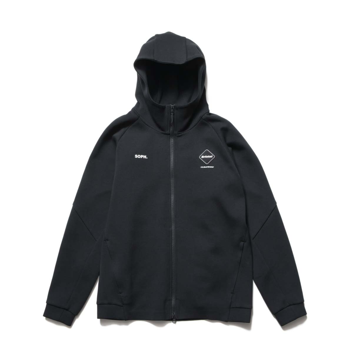 F.C.Real Bristol / TRAINING TRACK ZIP-UP HOODIE (Black) 正面