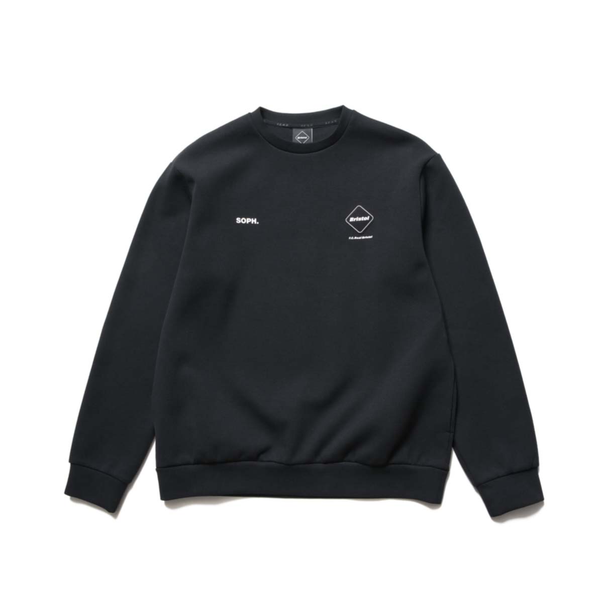 F.C.Real Bristol / TECH SWEAT CREWNECK TOP (Black) 正面