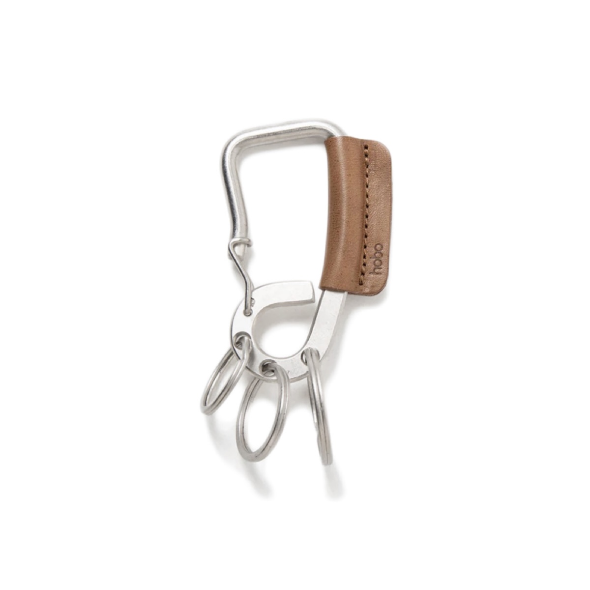 HOBO / CARABINER KEY RING with HORSE LEATHER (Taipe)