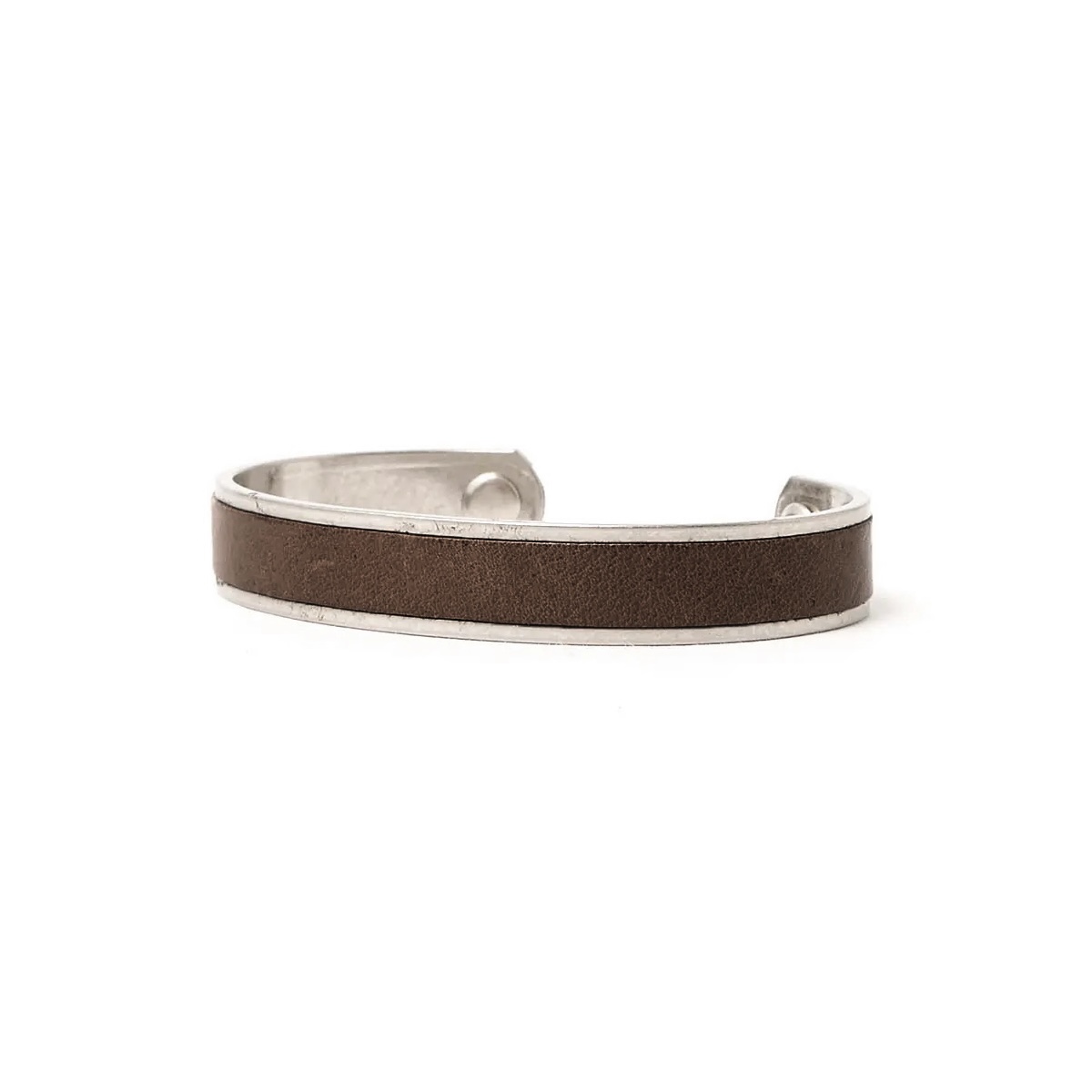 HOBO / BRASS BRACELET NARROW with HORSE LEATHER