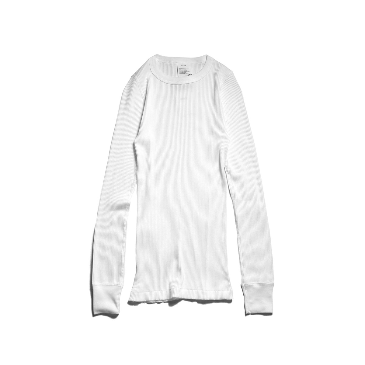 HYKE / LONG-SLV TEE (White)