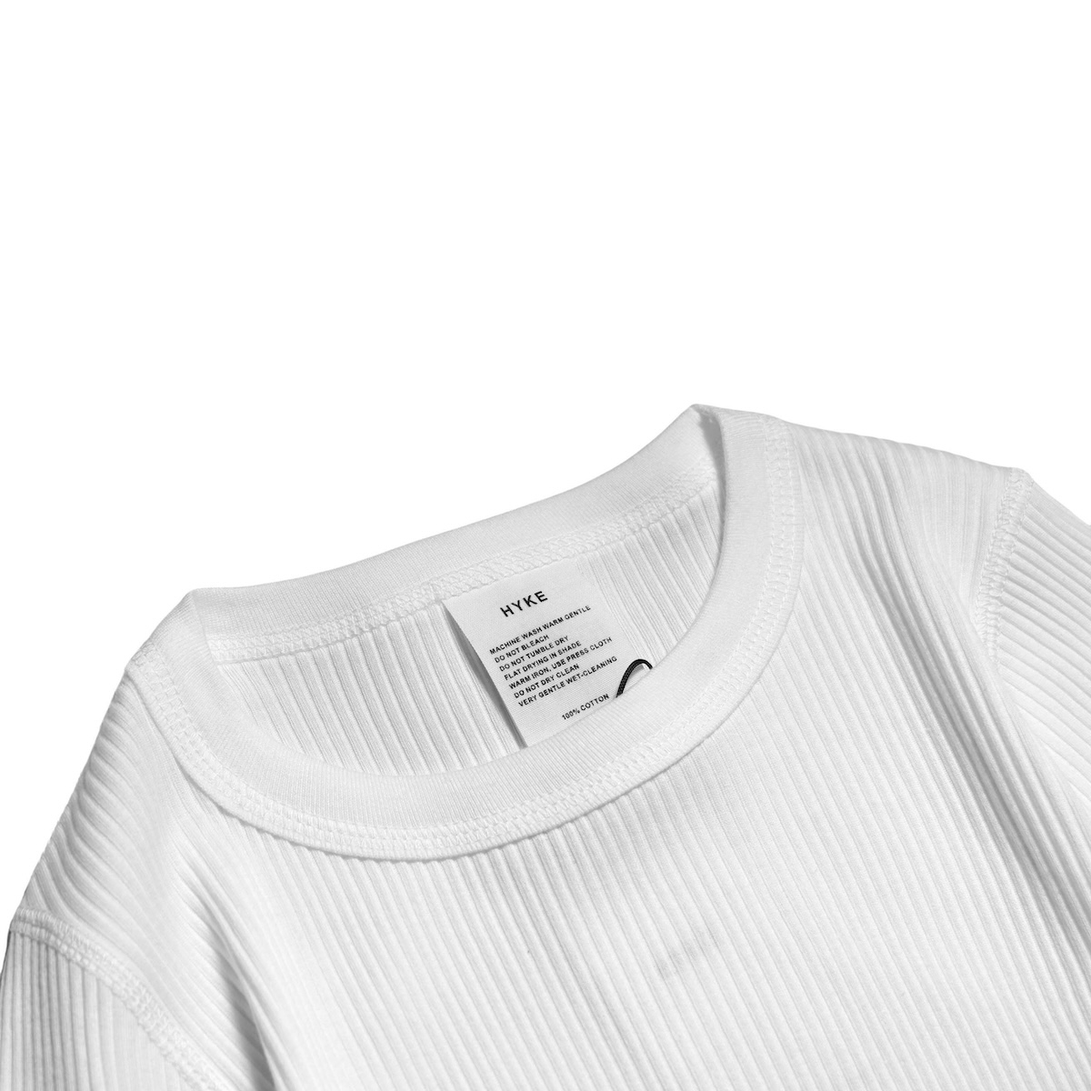 HYKE / LONG-SLV TEE (White)