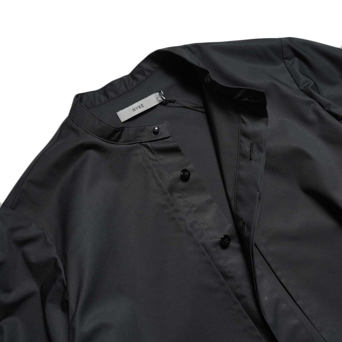 HYKE / T/C BALLOON SLEEVE BLOUSE (Black)