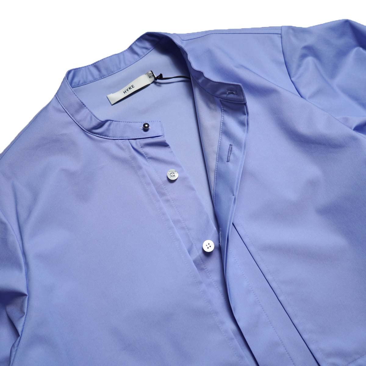 HYKE / T/C BALLOON SLEEVE BLOUSE (Blue)