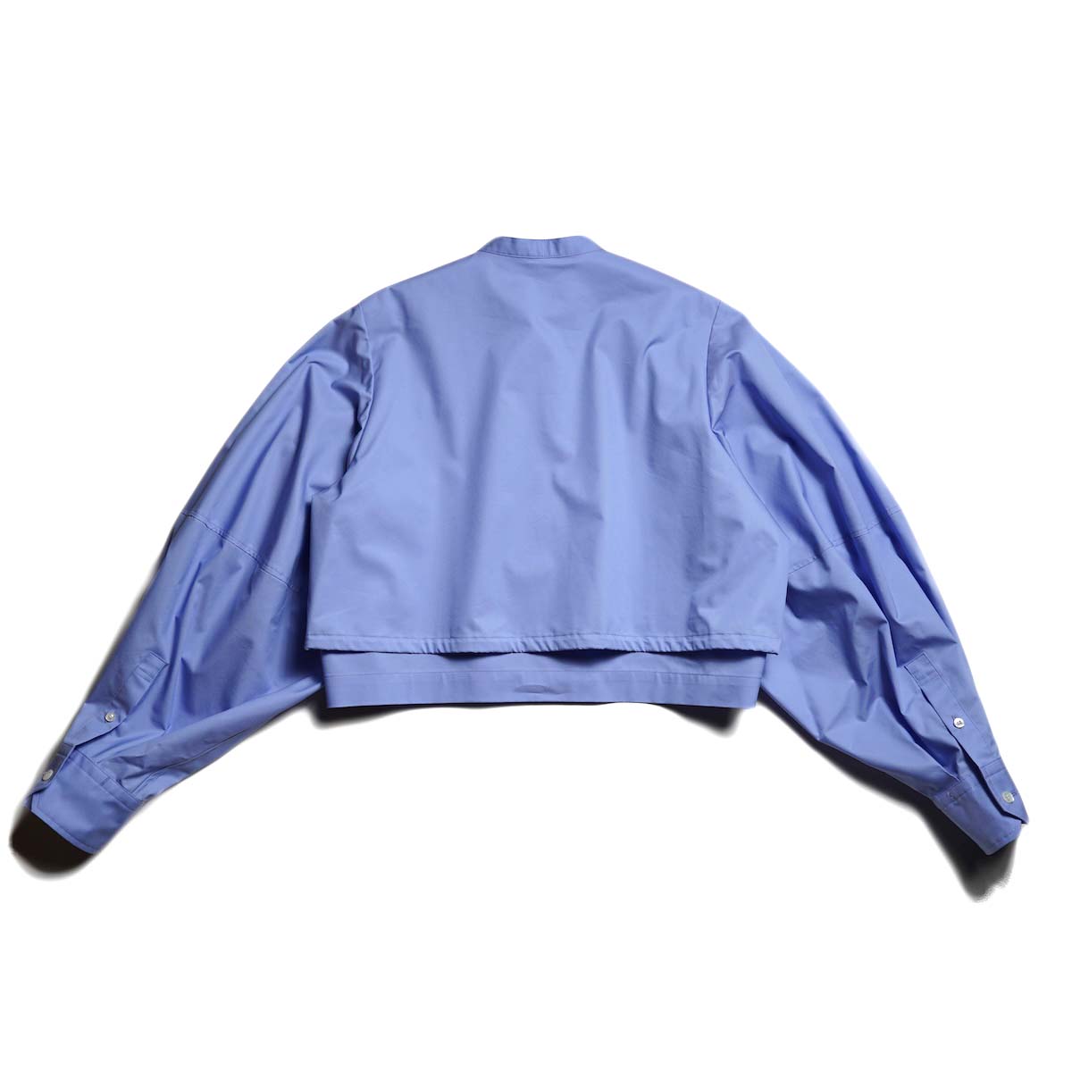 HYKE / T/C BALLOON SLEEVE BLOUSE (Blue)