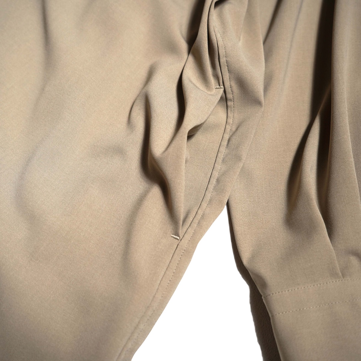 HYKE / MAXI SHIRT DRESS (Beige) ポケット