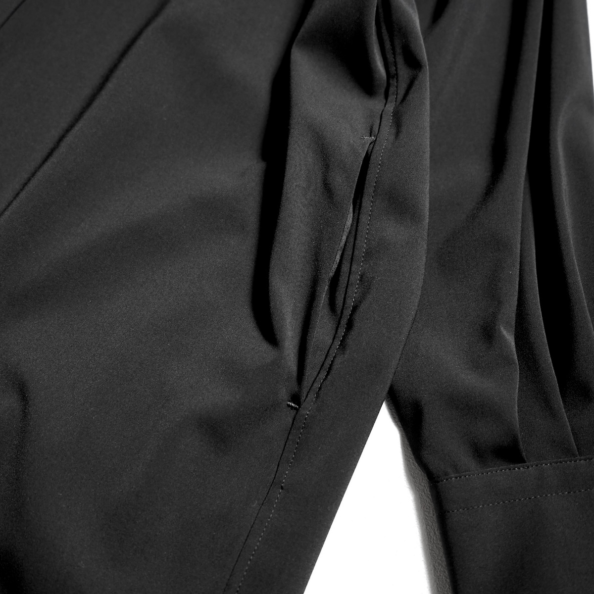 HYKE / MAXI SHIRT DRESS (Black) ポケット