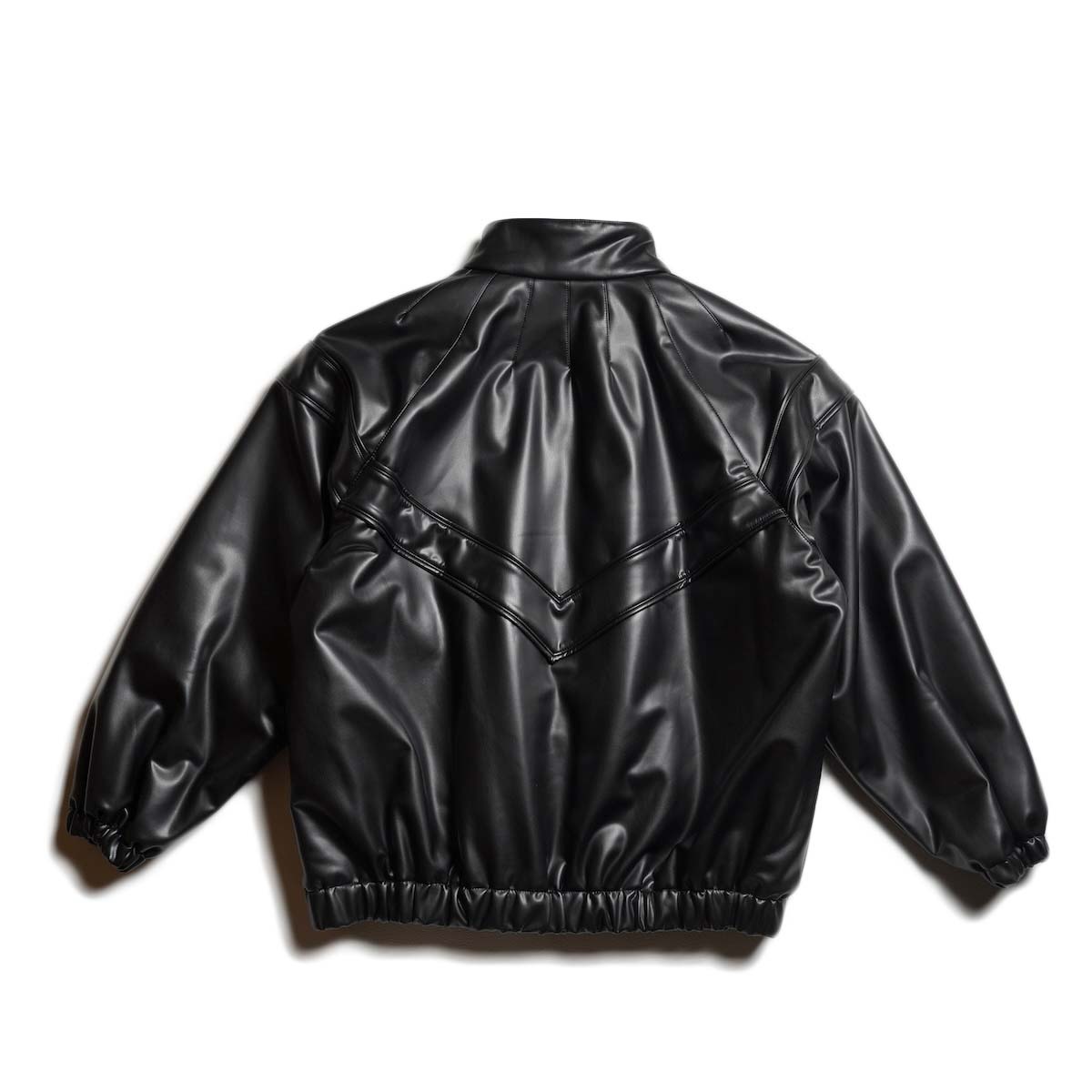 HYKE / FAUX LEATHER JACKET (Black)