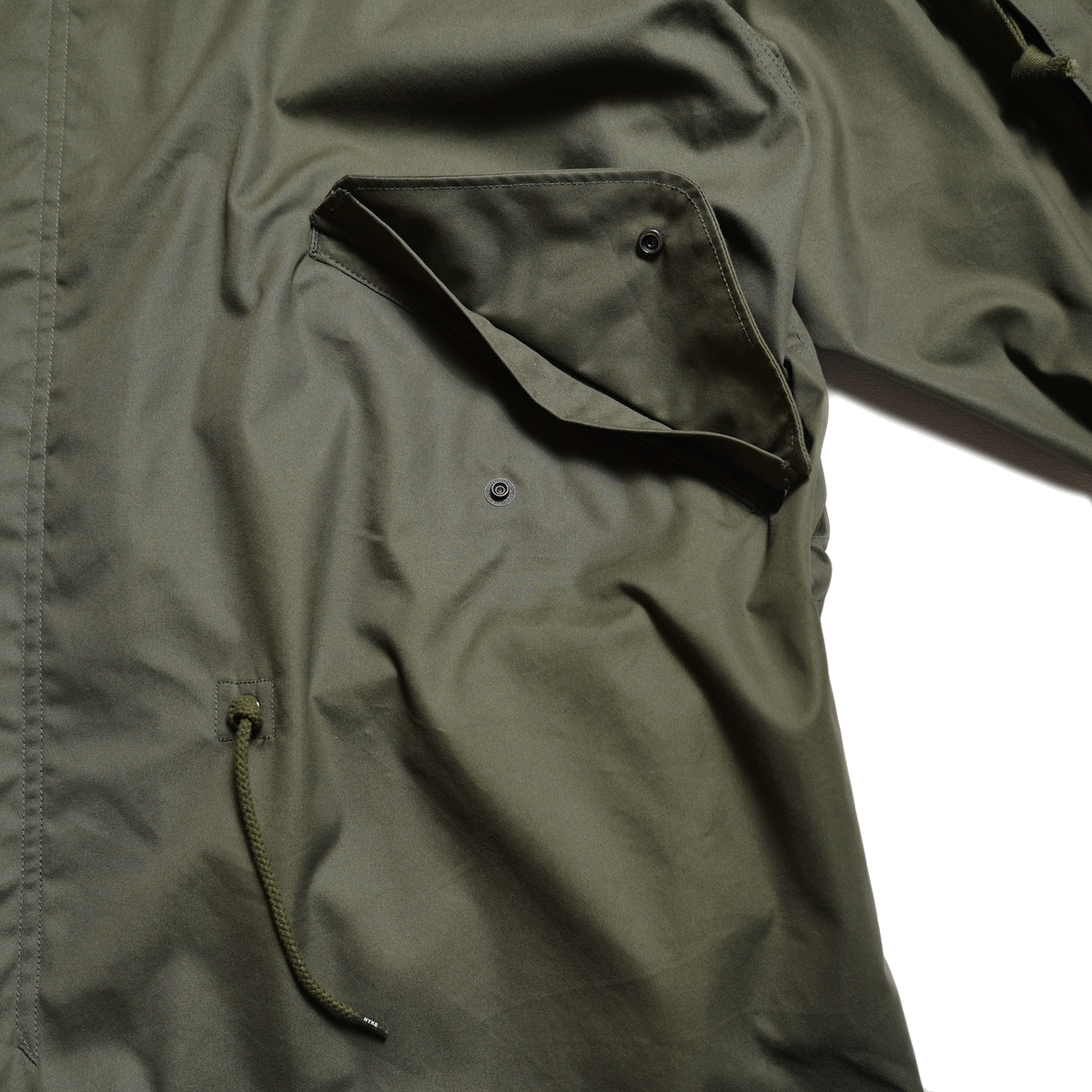 HYKE / N/C TYPE M-48 FIELD COAT (Olive Drab) ポケット