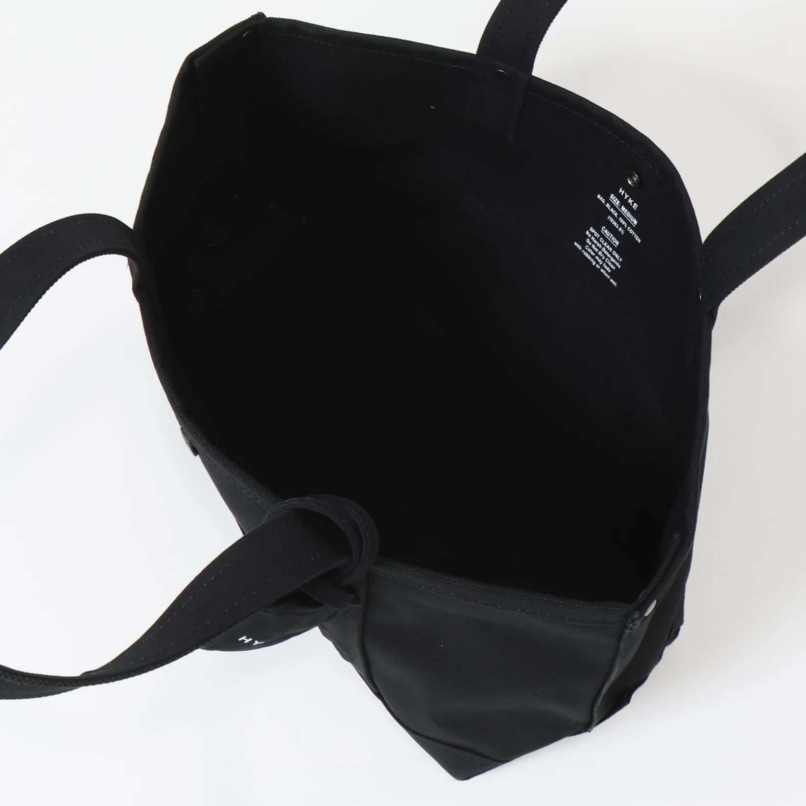 HYKE  / TOTE BAG - MEDIUM (Black) 内装