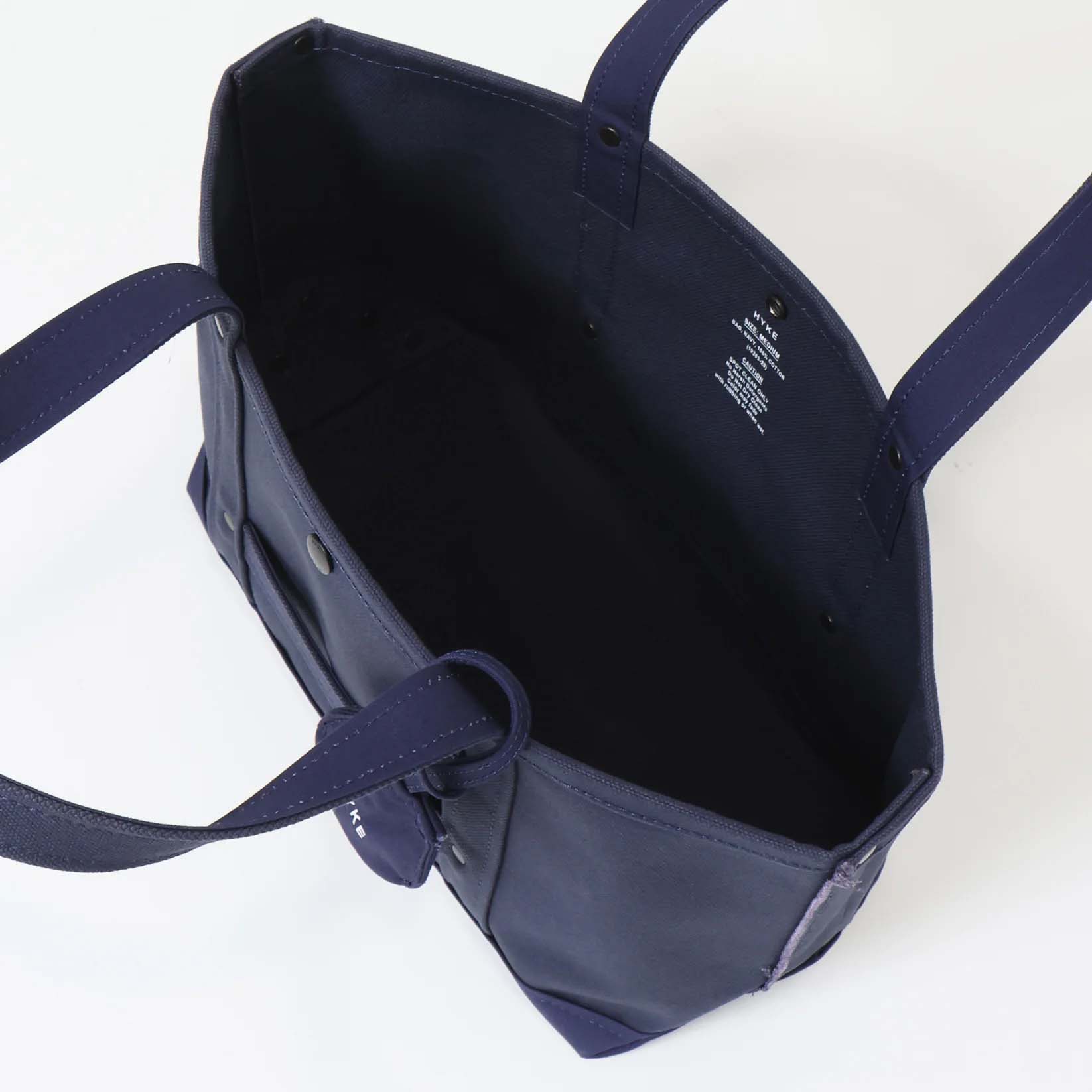 HYKE  / TOTE BAG - MEDIUM (Navy) 内装