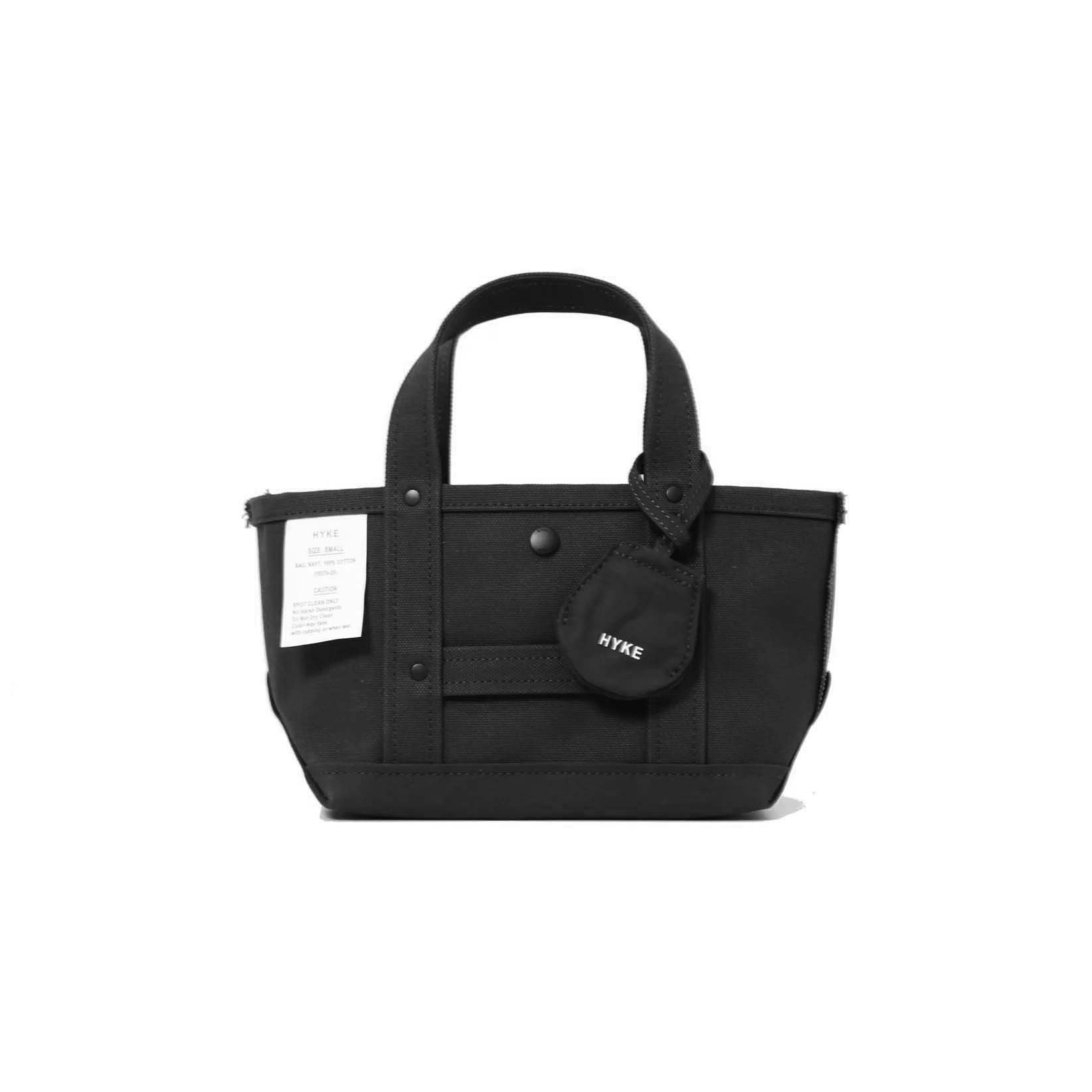 HYKE  / TOTE BAG - SMALL (Black) 正面