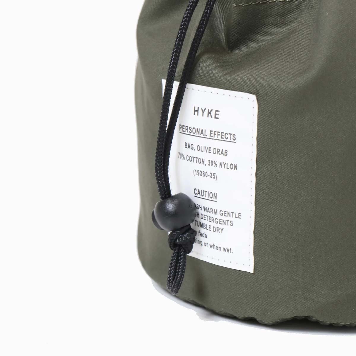 HYKE  / SHOULDER POUCH (Olive Drab) タグ