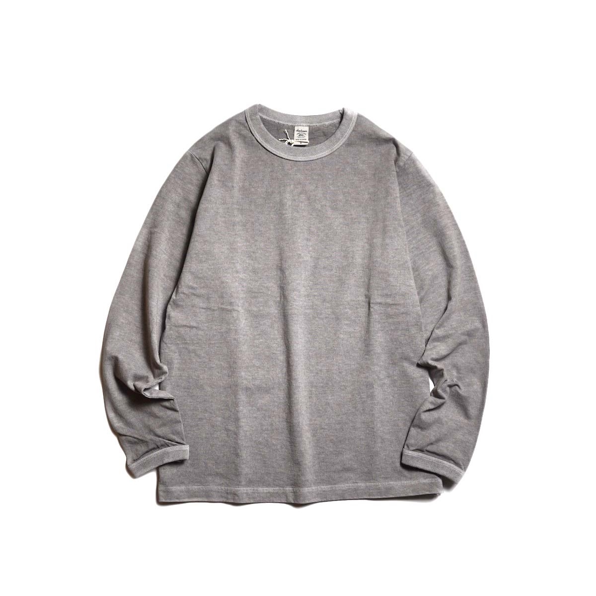 Jackman / Lead-Off LS T-shirt (Fade M Gray)