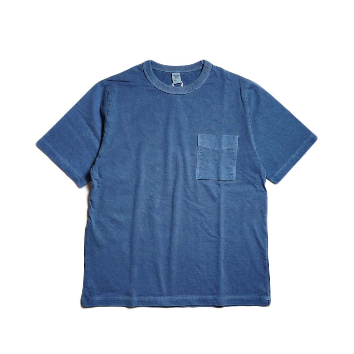 Jackman / Pocket T-shirt Pigment dye (Fade Blue)