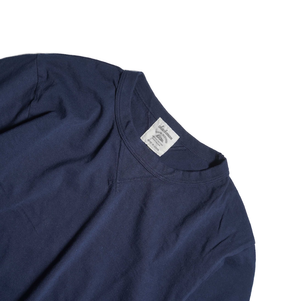 Jackman / RIB T-Shirt (Navy) ネック