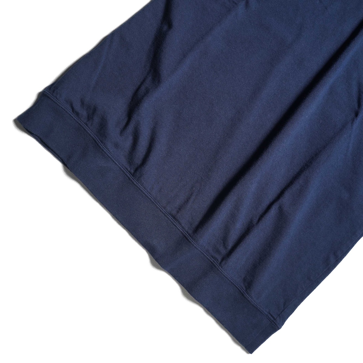 Jackman / RIB T-Shirt (Navy) 裾