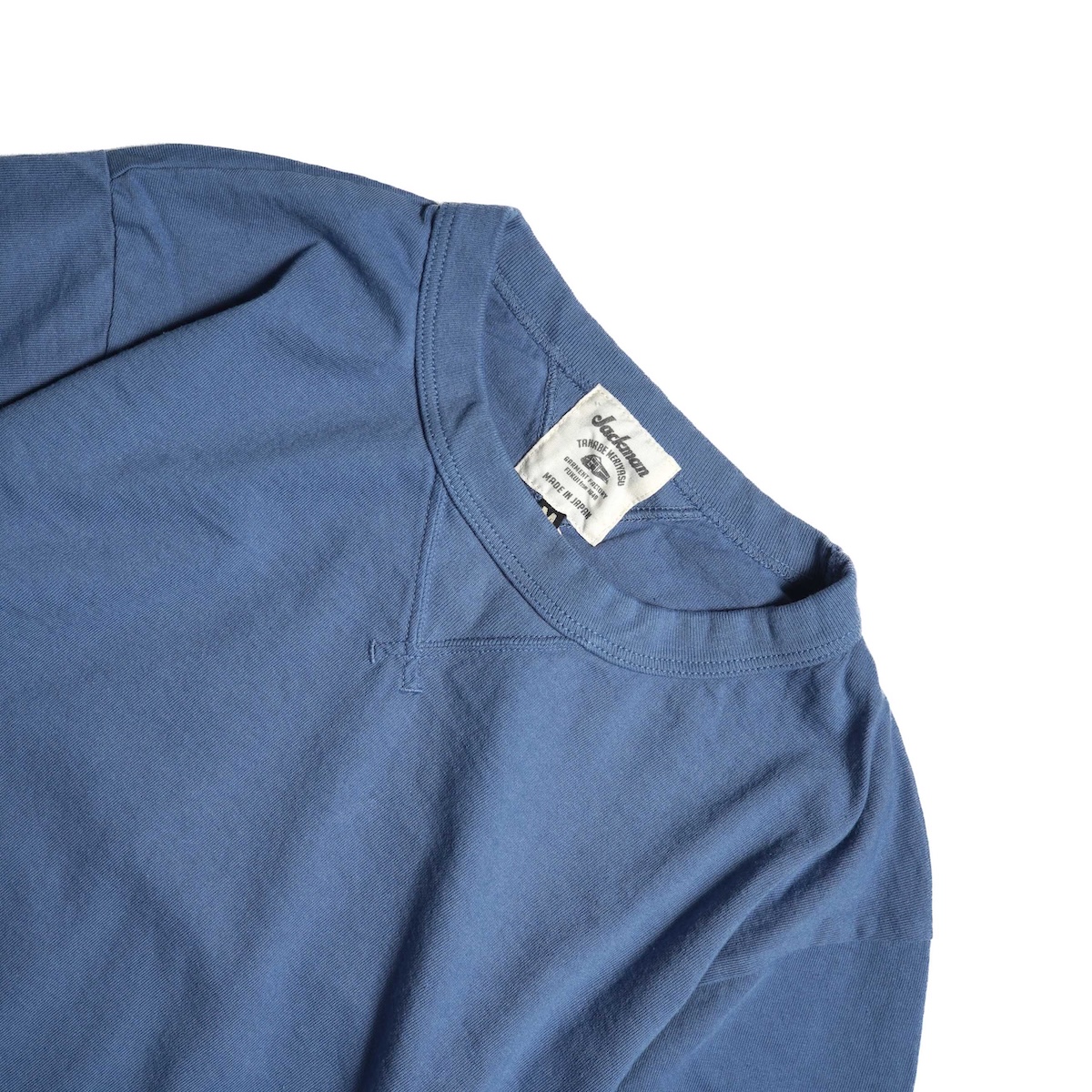 Jackman / RIB T-Shirt (Retro Saxe)ネック