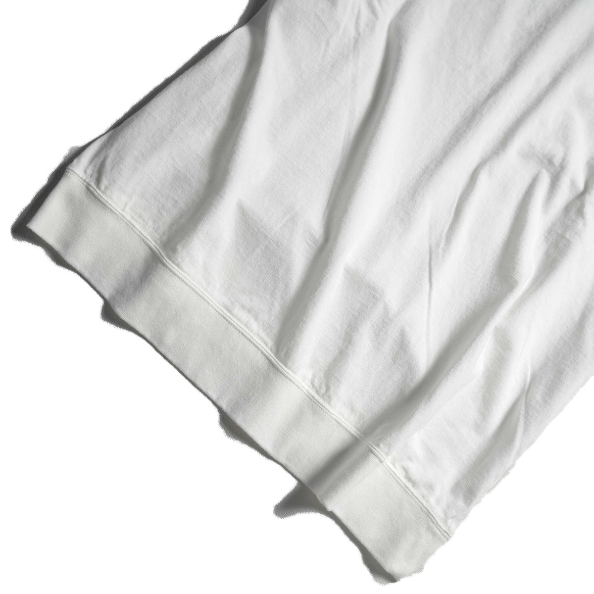 Jackman / RIB T-Shirt (White)裾