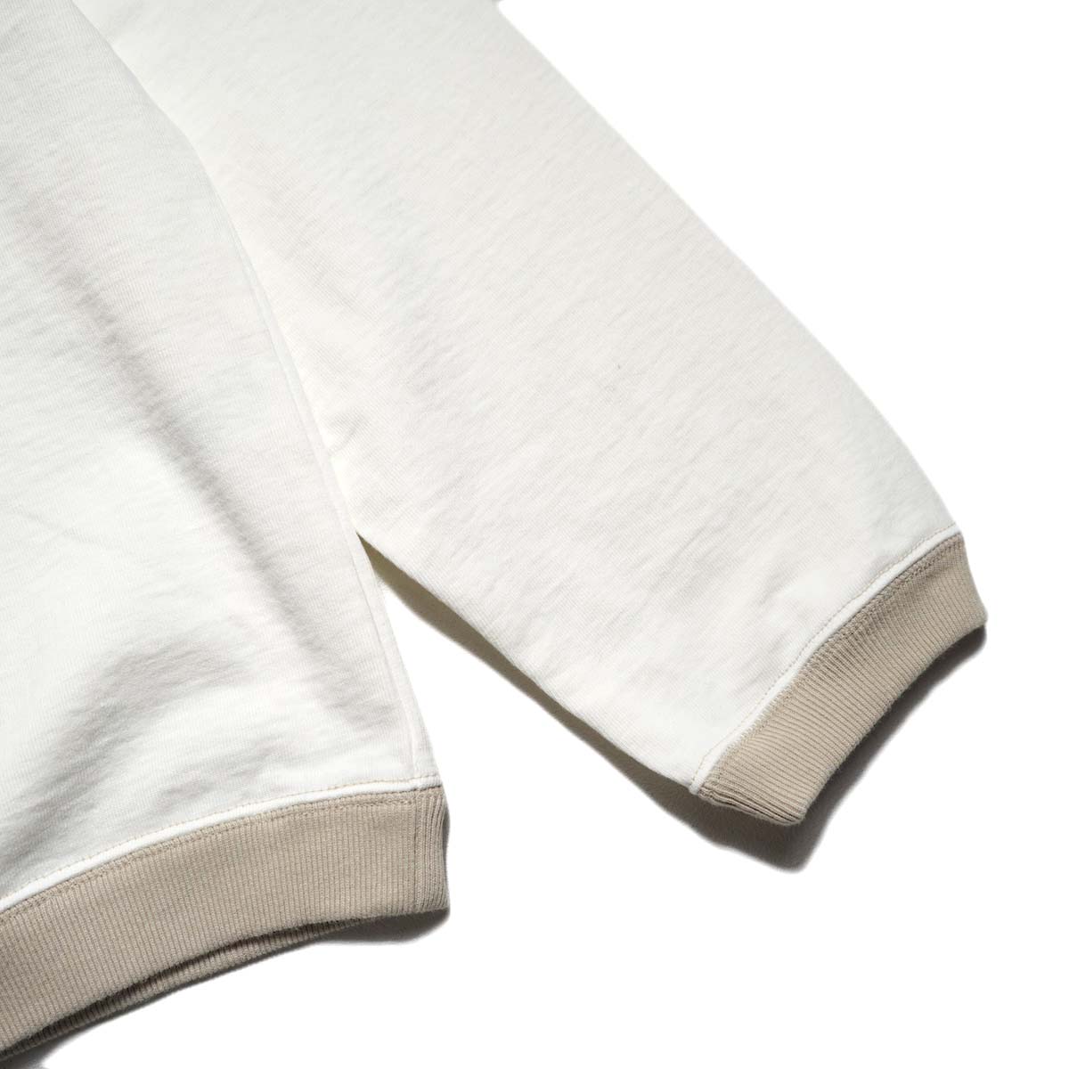 Jackman / Dotsume Rib LS T-shirt (Off White×DB) 袖リブ