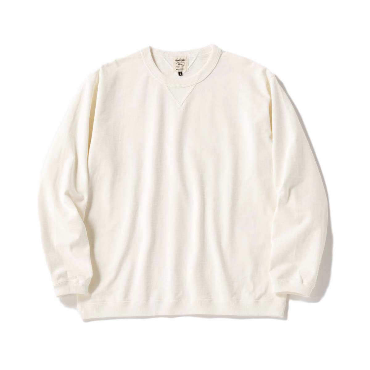 【Ryo】JACKMAN dotsume LS SHIRT 2枚 Jackman / Dotsume Rib LS T-Shirt (offwhite)