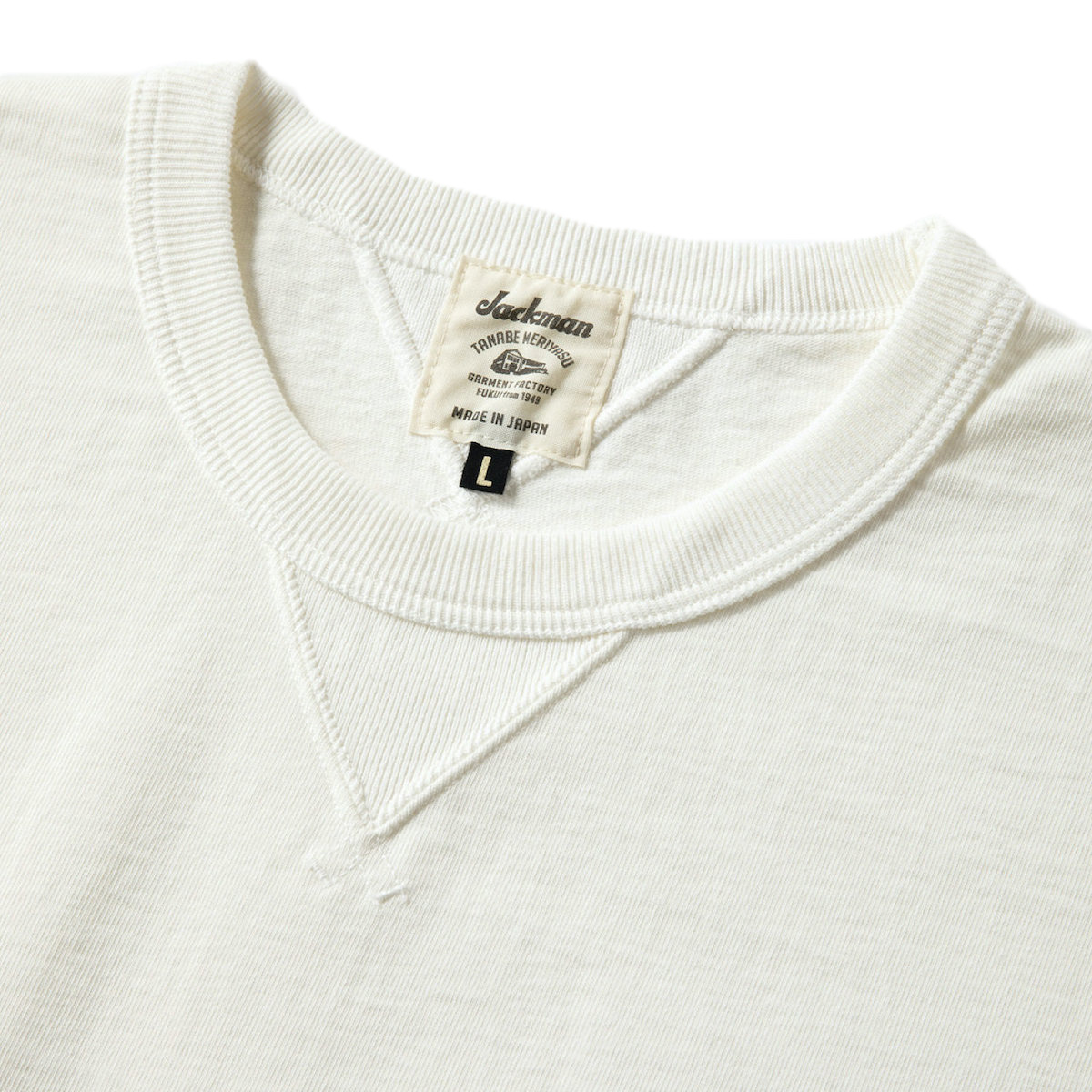 Jackman / Dotsume Rib LS T-Shirt (offwhite)