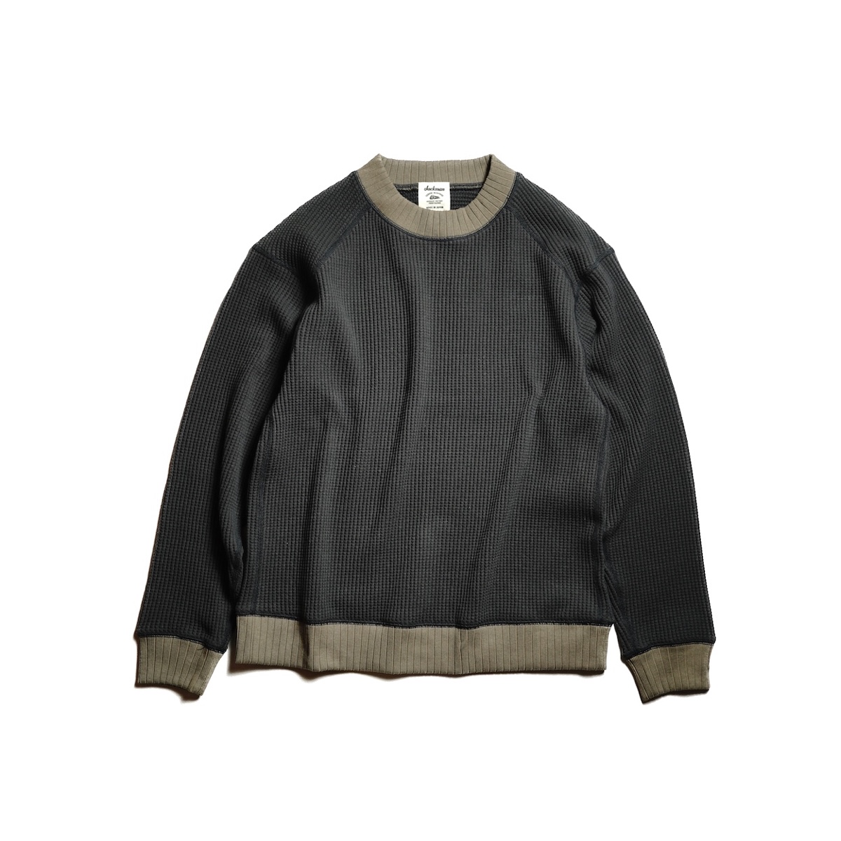 JACKMAN バッファー MEN'S】JACKMAN [ジャックマン] Waffle Half Zip(ワッフルハー