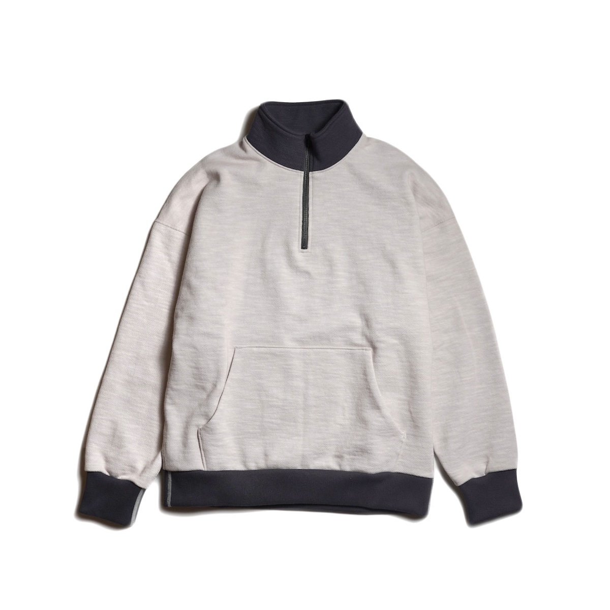 jackオフィシャル抽選 Jackman / GG Sweat Half Zip (Rosin White × Ink Black)