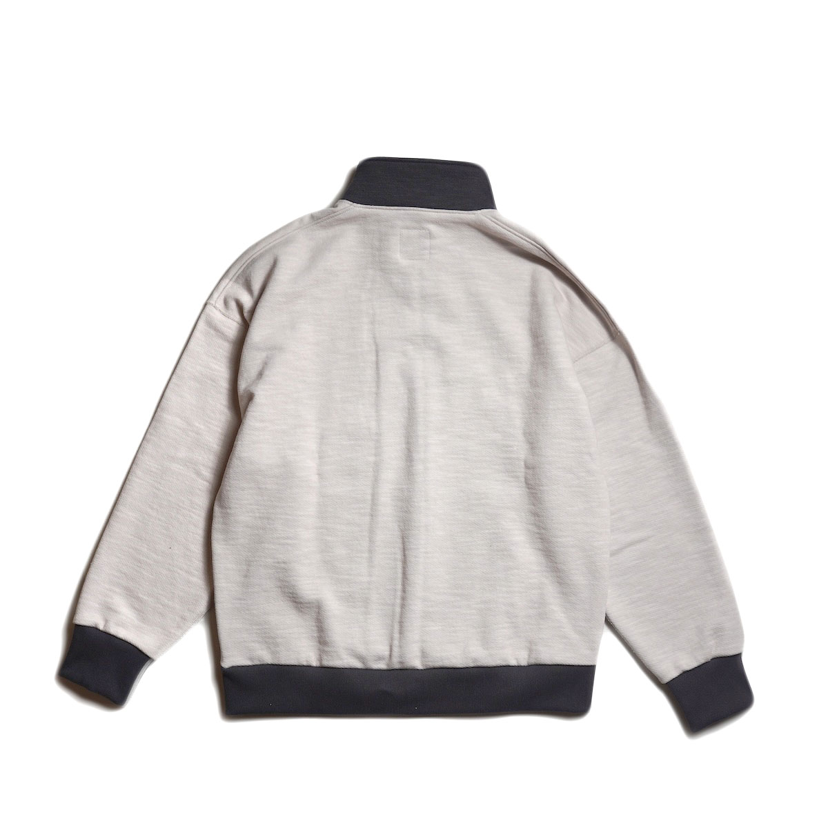 Jackman / GG Sweat Half Zip (Rosin White × Ink Black)