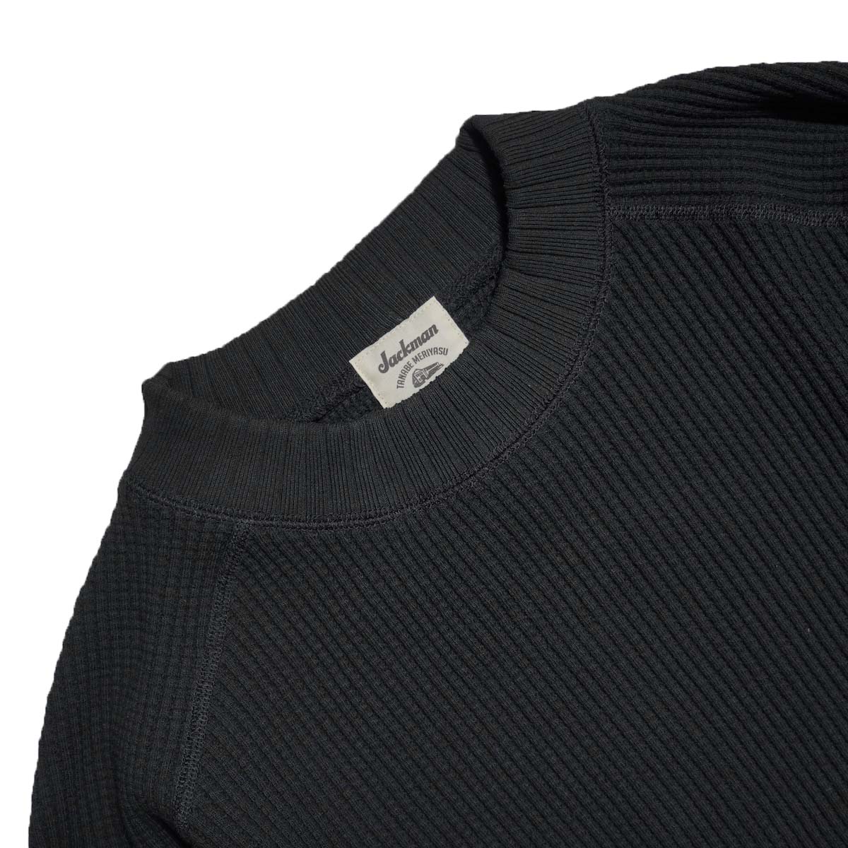 Jackman / Waffle Mid-neck (Black) ネック 