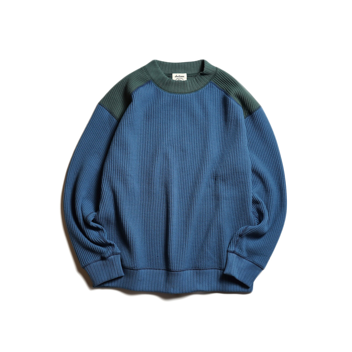 Jackman / Waffle Mid-neck (Ash Blue × Ivy)
