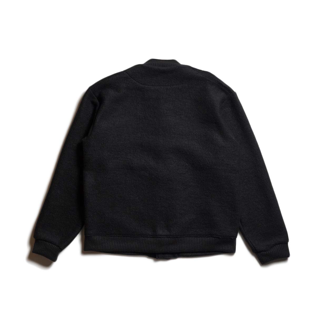 Jackman / Wool Ground Jumper (Black) 背面