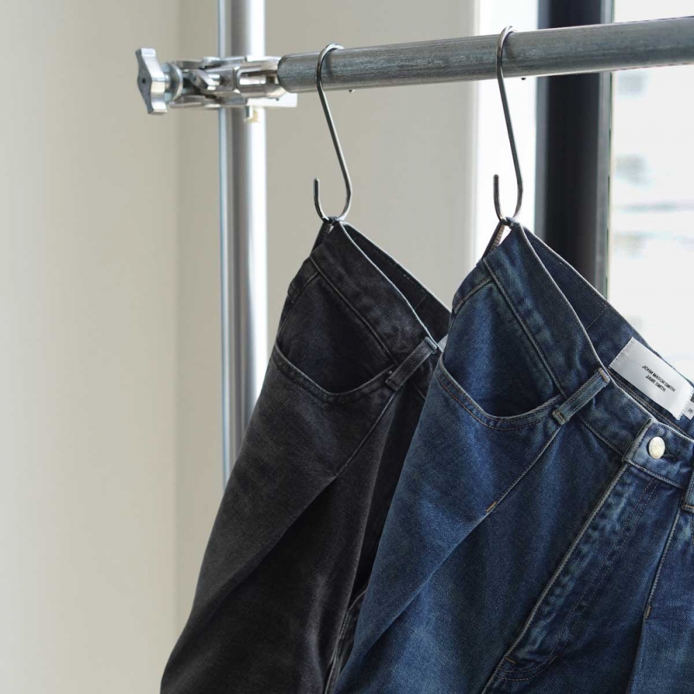 JANE SMITH / 14.5oz DENIM IN TUCK COMFORT TAPERED PANTS