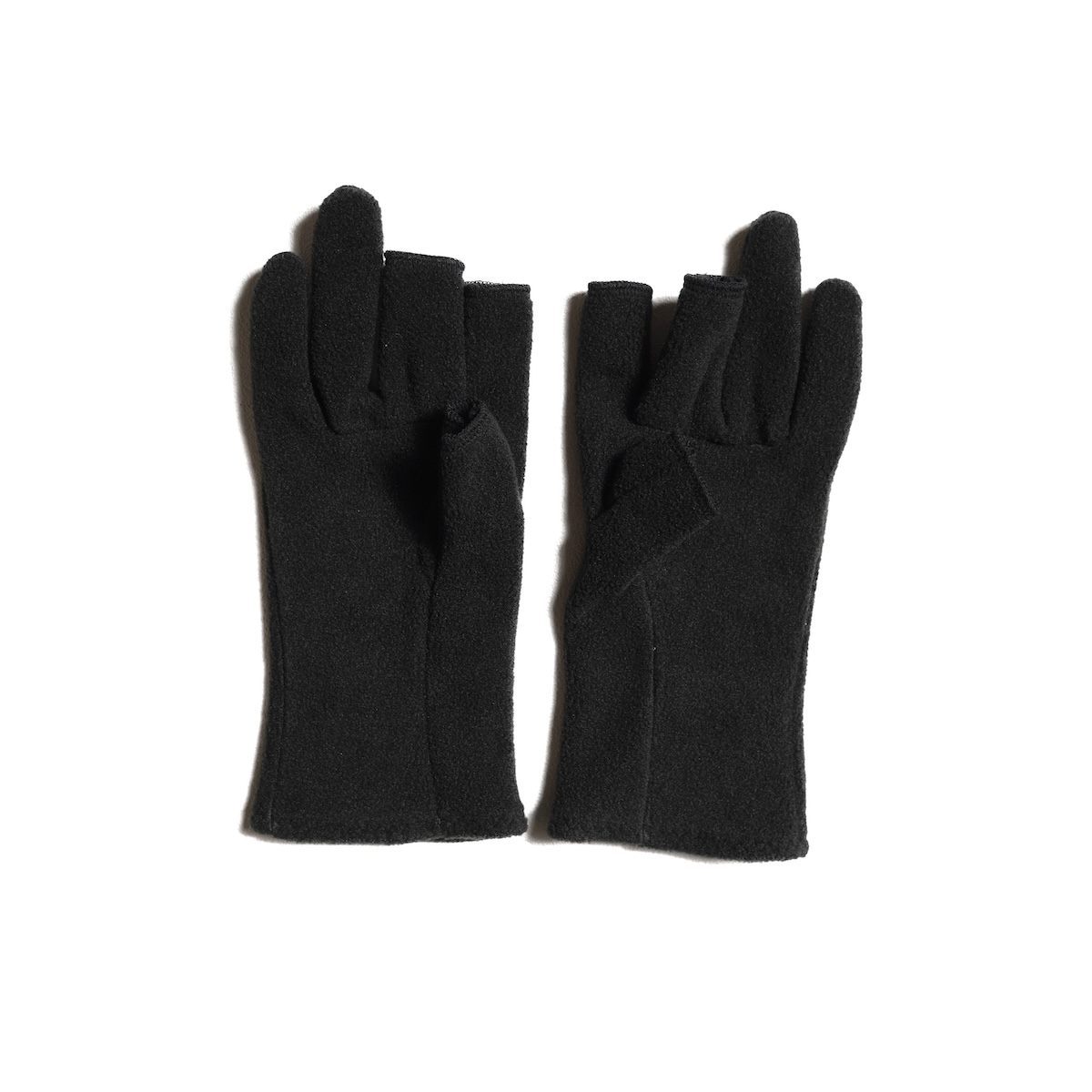 JANE SMITH / FLEECE THREE FINGERLESS GLOVES (Navy / Black)