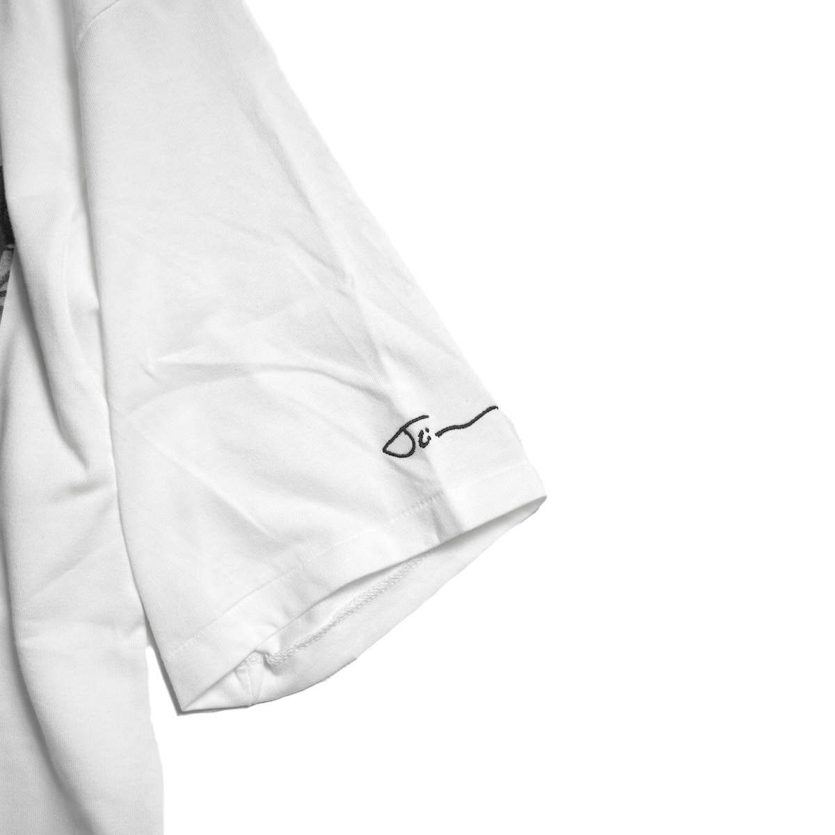 JANE SMITH / JAI TANJU Y.O.D. SHOOT S/S T-SHIRT (White) 袖刺繍
