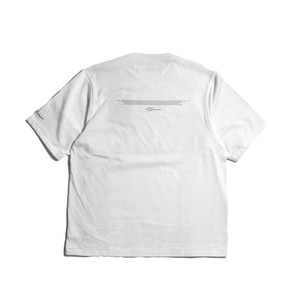 JANE SMITH / JAI TANJU Y.O.D. SHOOT S/S T-SHIRT (White) 背面
