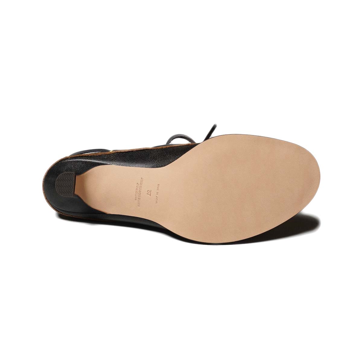 JANE SMITH / 3 EYELET MOCCASIN MULE (Black Brown) ソール