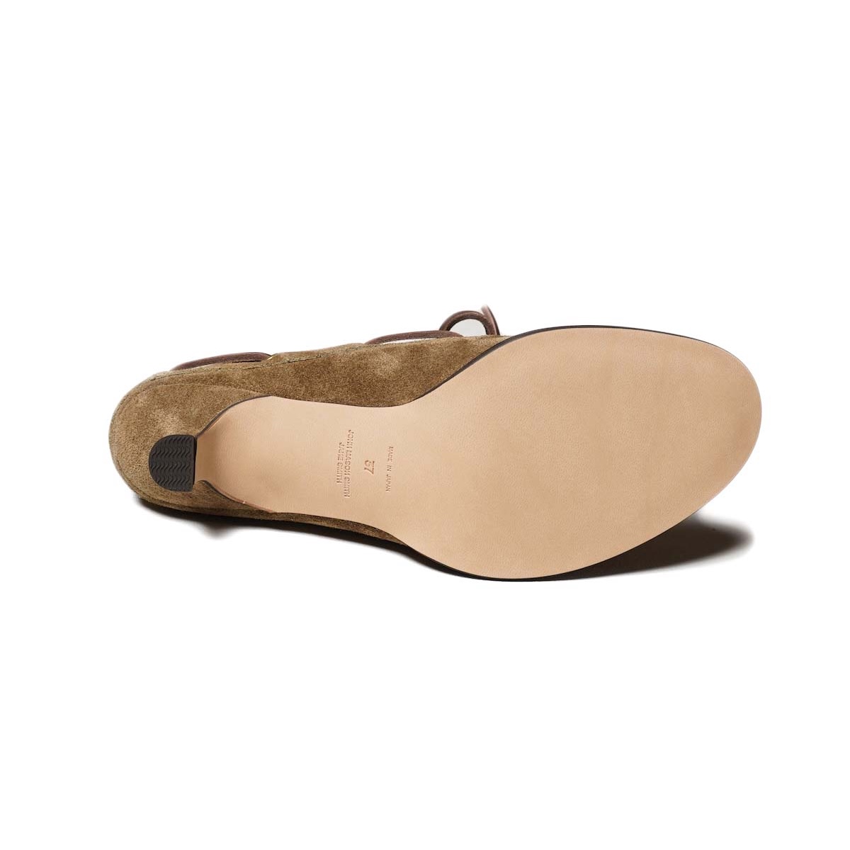 JANE SMITH / 3 EYELET MOCCASIN MULE (Suede Beige) ソール