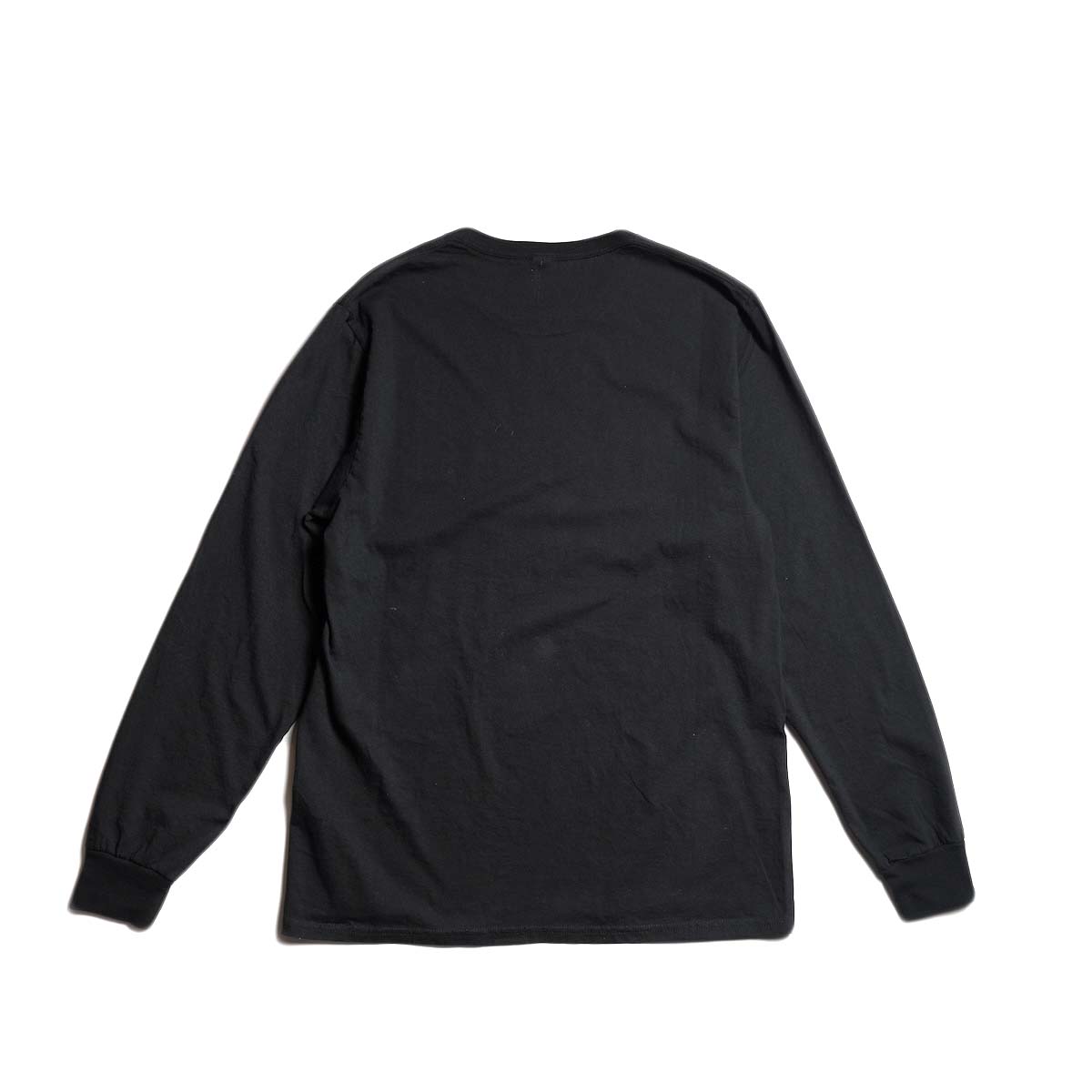JERZEES / "ODD-EYED CAT" LS TEE (Solid Black) 背面