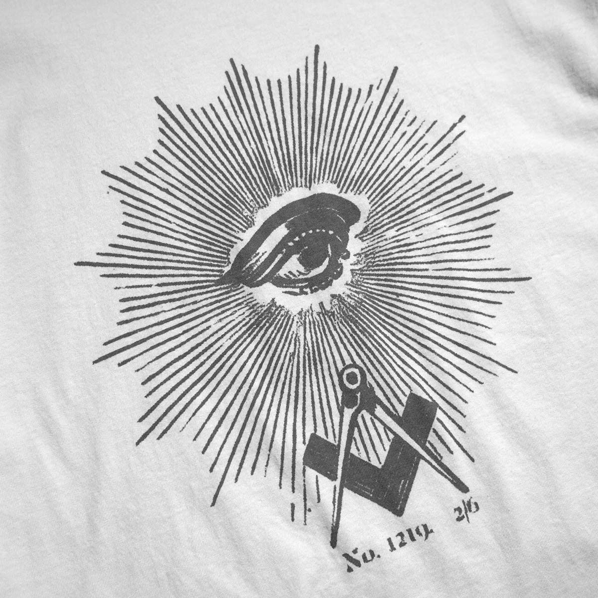 JERZEES / "FREE-MASONRY" LS TEE (White) プリント