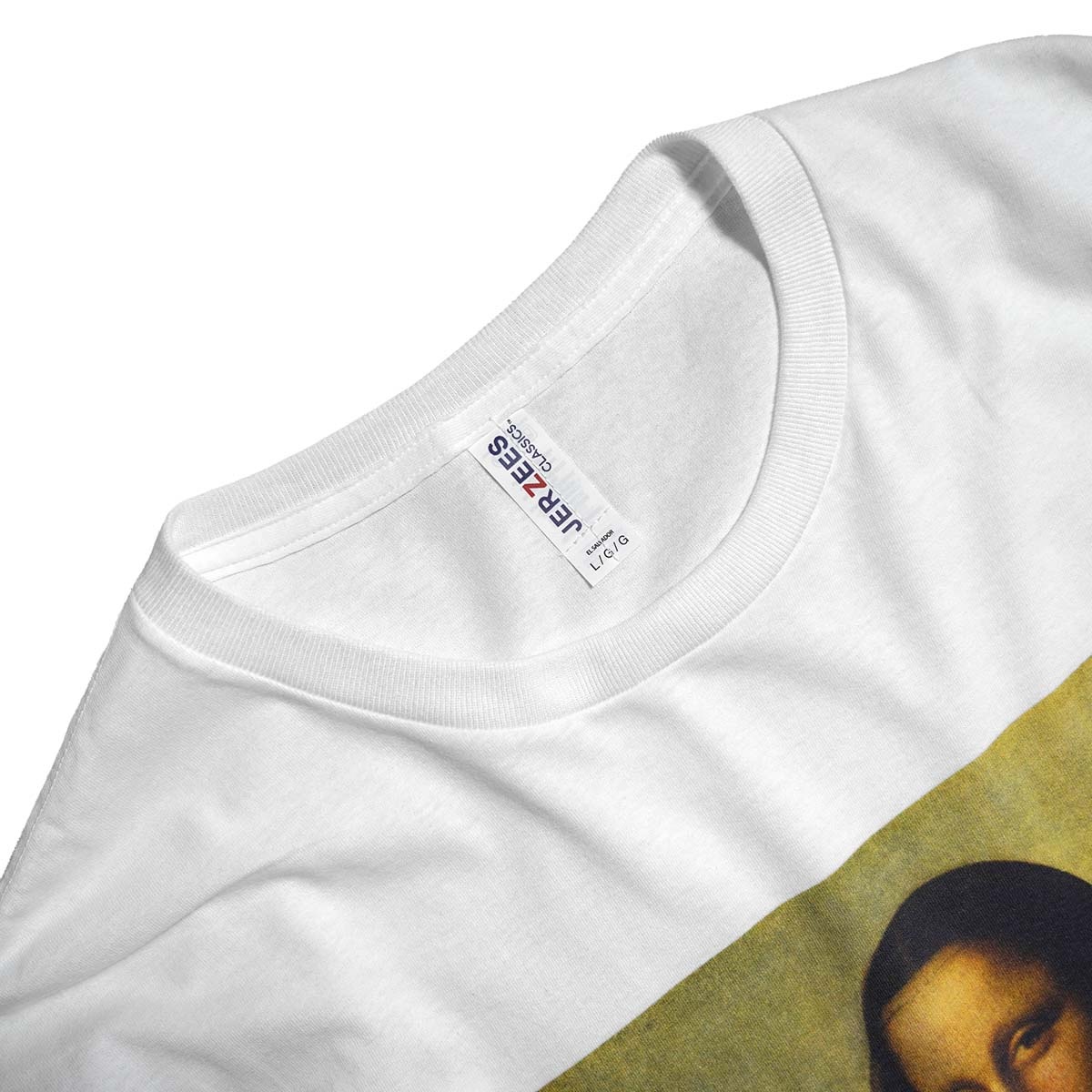 JERZEES / "MONA LISA" LS TEE (White) ネック
