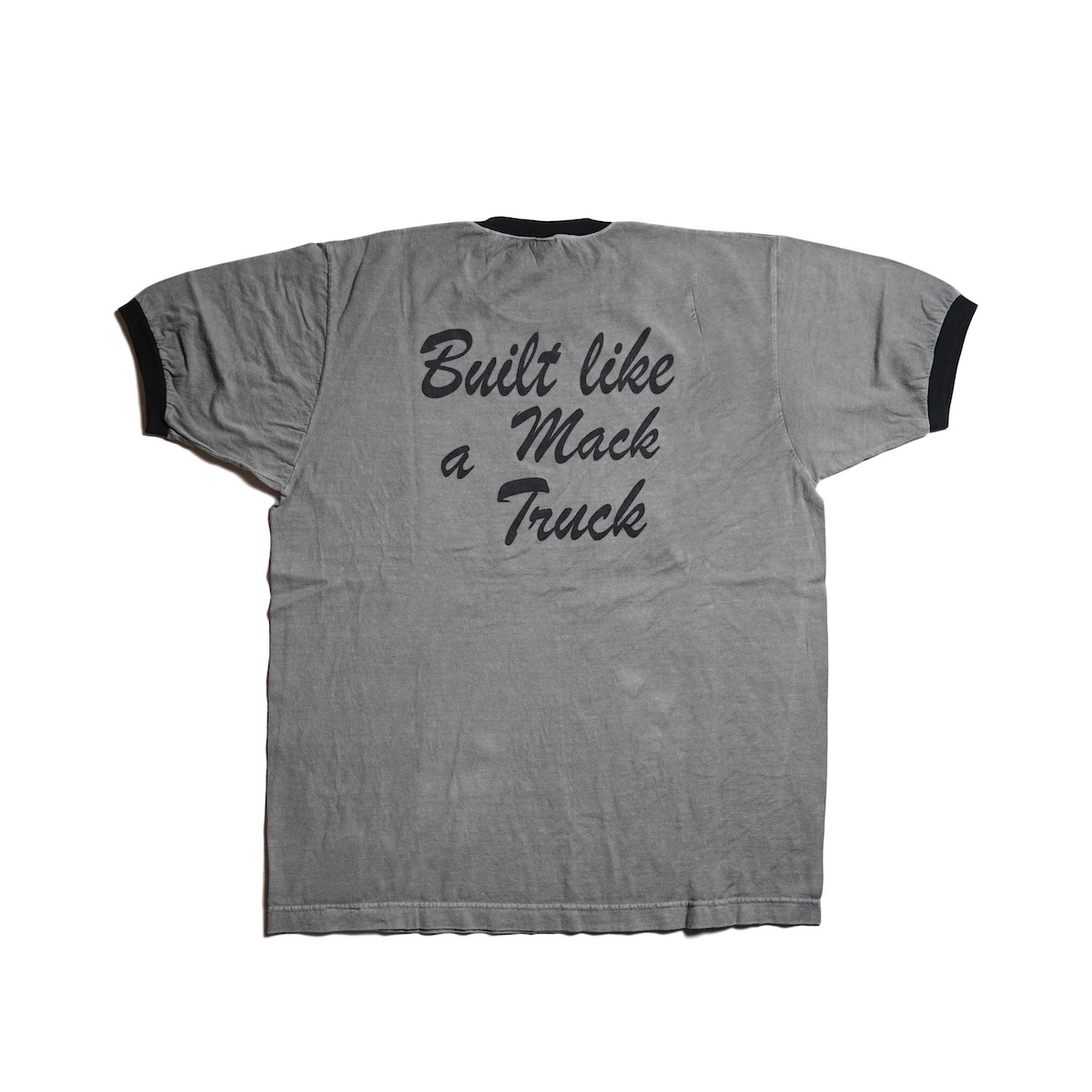 70's ヴィンテージ Mack Trucks 染み込みリンガーtシャツ