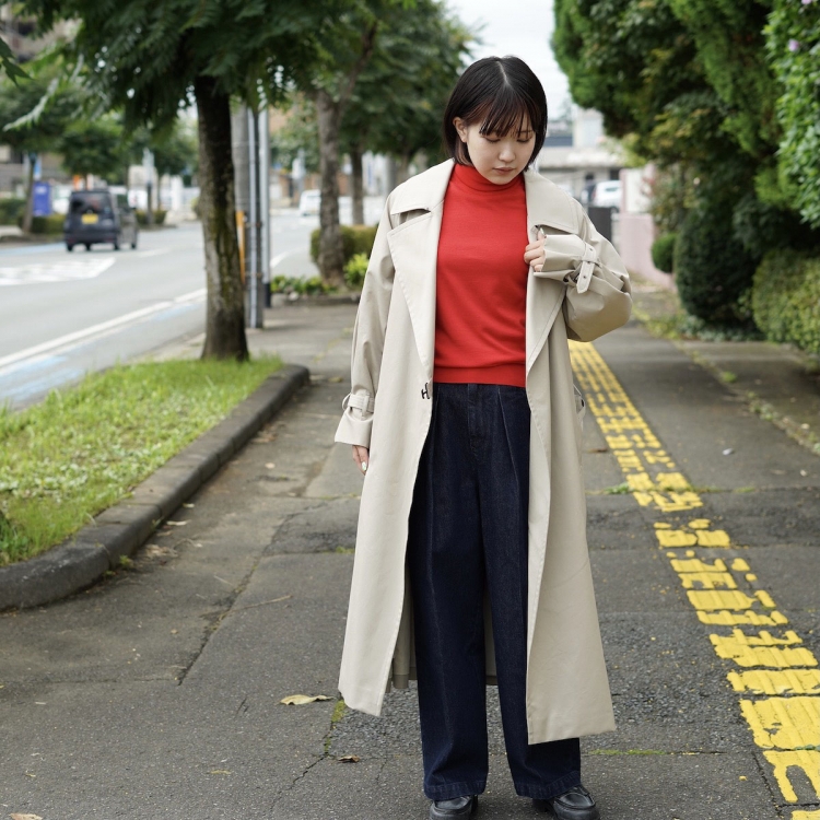 JOHN SMEDLEY / SWEATER RC LS 159cm Mサイズインナー着用